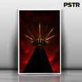 Crown of Shadows | Dark Fantasy Gothic Crown Poster | Crimson Royalty Wall Art | 11x17 Print