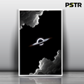 Beyond the Event Horizon | Black Hole Space Poster | Minimalist Cosmic Wall Art | 11x17 Print