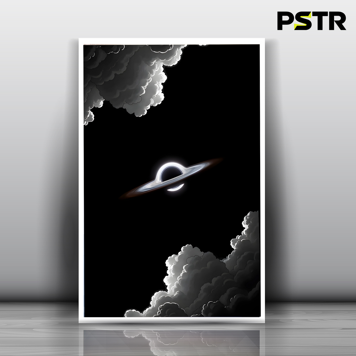 Beyond the Event Horizon | Black Hole Space Poster | Minimalist Cosmic Wall Art | 11x17 Print
