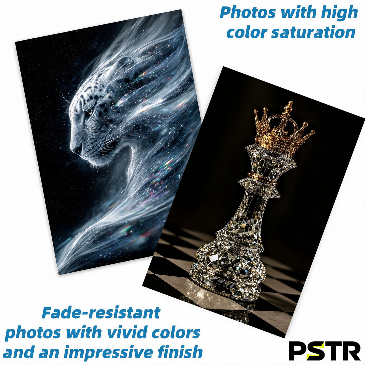 Crowned in Diamonds | Luxury Crystal Chess King Poster | Gold Crown Motivational Wall Art | 11x17 Print