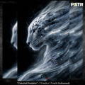 Celestial Predator | Cosmic Snow Leopard Poster | Fantasy Wildlife Wall Art | 11x17 Print