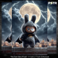 The Dark Side of Cute | Kawaii Bunny Superhero Poster | Gothic Fantasy Wall Art | 11x17 Print